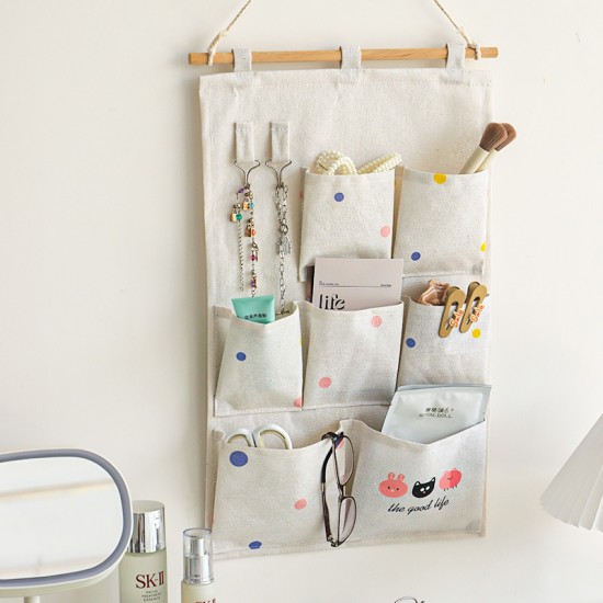 Sock storage hanging bag, underwear net bag, wardrobe hanging storage, dormitory bedside wall storage bag