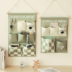 Thickened canvas clothing and quilt storage bag, large-capacity wardrobe expansion, slit-top dust-proof tote