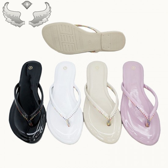 Maldives wholesale foreign trade women's craft shoes, summer flat shoes, non-slip slippers.