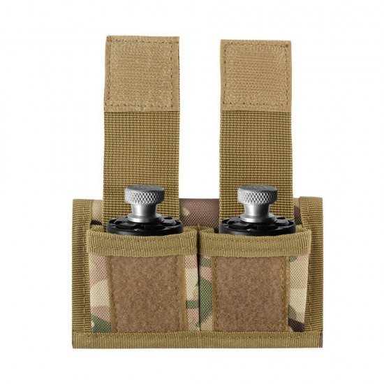 Outdoor nylon tactical wallet pocket, military accessory bag, portable mini coin bag, key holder waist bag. (RANDOM COLOR)