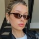 Cross-Border Fashion Small Oval-Frame Sunglasses, Women's Individual Trendy Sunglasses, New Style, European Beautiful Instagram street style sunglasses