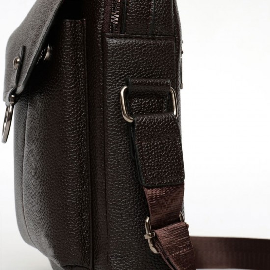 Men's single shoulder bag, new style fashionable official briefcase handbag, business elite cross-body bag, urban casual men's bag