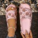 Summer casual sandals with bear prints, couples' slippers for both home and outdoor use