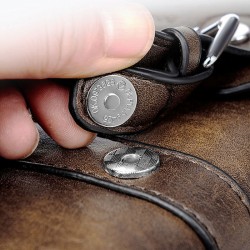 Men's handbag, urban simple single shoulder bag, men's cross-body bag, zipper decoration new trendy small bag, business casual handbag