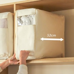 Tianshan cotton and linen compartmentalized storage box, household underwear drawer-style storage box, foldable clothes and pants storage box Storage Basket