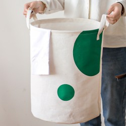 Tianshan cotton and linen fabric household large-capacity waterproof laundry basket, bedroom and living room sundry toy storage bin, laundry basket