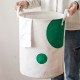 Tianshan cotton and linen fabric household large-capacity waterproof laundry basket, bedroom and living room sundry toy storage bin, laundry basket