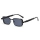 New retro small square-frame men's sunglasses, European and American cross-border spring-leg glasses, stylish steampunk metal sunglasses.