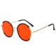 New trendy children's glasses, Korean-style round-frame, versatile baby sunglasses, sun protection, personalized metal children's sunglasses