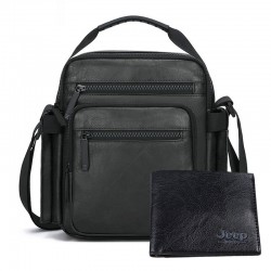 Men's bag, multi-functional bag, PU crossbody bag, business commuting bag, convenient handbag, wallet, new casual men's bag