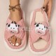 Best-selling cross-border winter heart-shaped cotton slippers, wholesale, indoor plush warmth for Christmas and Valentine's Day couples