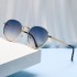 Cross-border round metal sunglasses, women's UV protection sun protection sunglasses, new European and American fashion sunglasses for men