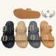 Chaozhou women's cross-border flat-soled hollow rhinestone flip-flops for outdoor use, wholesale slippers.