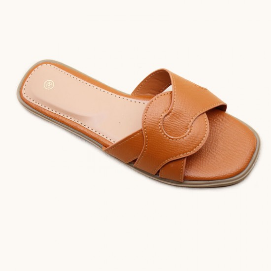 Factory high-quality women's shoes, ready for export, flat fashionable buckle women's slippers