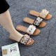 Factory wholesale fashion slippers, Chaozhou women's shoes, fashionable buckle sandals