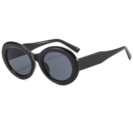 2024 new striped influencer sunglasses, toad-frame, hip-hop Instagram-style European and American street style fashion sunglasses