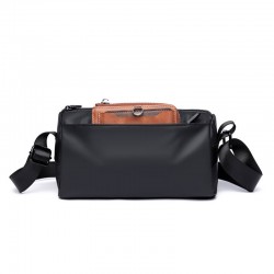 New men's chessboard pattern men's single shoulder bag, casual travel trendy crossbody bag, urban street casual men's bag