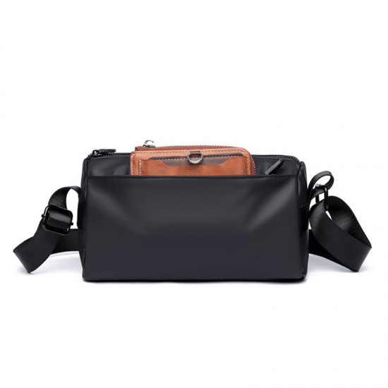 New men's chessboard pattern men's single shoulder bag, casual travel trendy crossbody bag, urban street casual men's bag