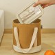 Thickened canvas lunch bag, portable lunch bag, insulated and fresh-keeping lunch bag, portable drawstring lunch bag for students and office workers