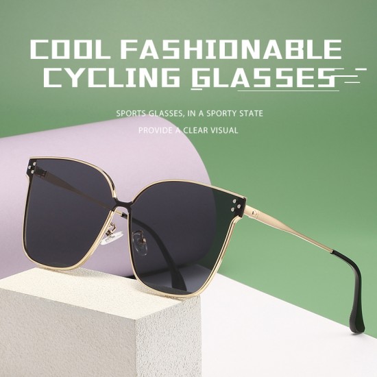 New single-beam fashion sunglasses for women, Instagram-inspired cross-border sunglasses, European and American personalized retro sunglasses.