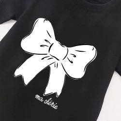 European and American style children's clothing, new summer girls' T-shirts, casual round neck short-sleeved cartoon cat tops