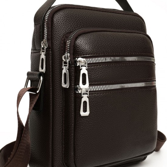 Business men's bag, best-selling men's handbag, men's cross-body bag, casual backpack, lychee cross-body bag design single shoulder bag