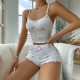 European-style cross-border autumn-winter best-selling home wear with heart-shaped print halter back pants, two-piece set with elastic long-sleeved pants, fashionable and sexy women's home wear
