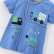 Boys' short-sleeved summer styles, European and American children's round-neck stylish boys' T-shirts, casual tops.