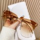 New letter F rimless metal sunglasses, beach travel and party sunglasses, cross-border fashionable women's sunglasses.