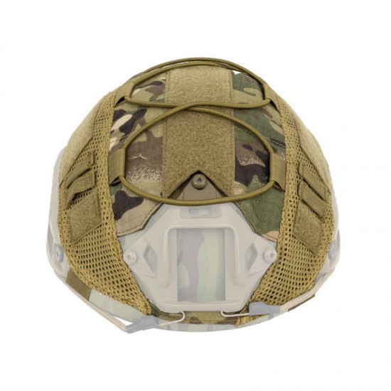 Outdoor tactical helmet protection cover, FAST helmet cloth camouflage helmet cover, realistic CS camouflage tactical equipment (RANDOM COLOR)