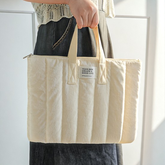 High-quality nylon waterproof 14-inch shockproof laptop bag, large-capacity, thickened aviation cotton lining for tablets