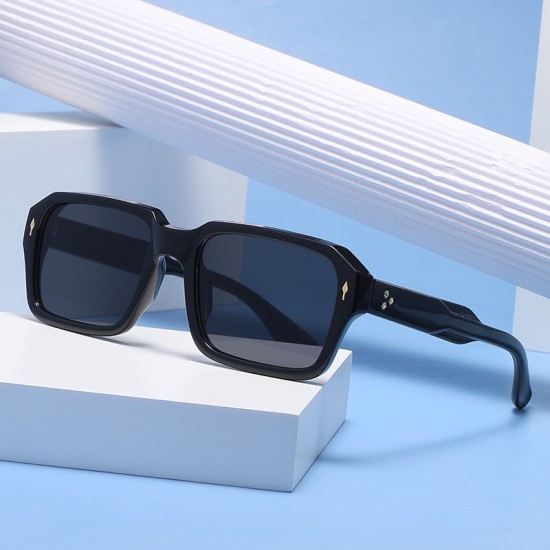 New large metal-framed women's sunglasses, high-end, cross-border trendy, half-framed, toad-shaped sunglasses, European and American women's rice-studded sunglasses