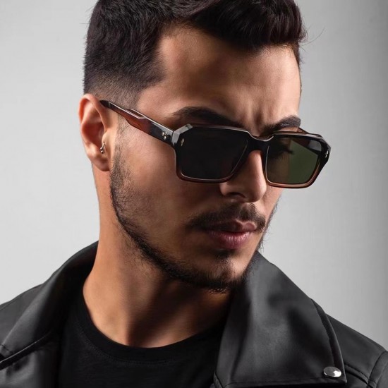 New large metal-framed women's sunglasses, high-end, cross-border trendy, half-framed, toad-shaped sunglasses, European and American women's rice-studded sunglasses