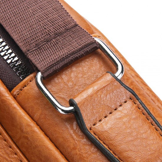 Men's single shoulder bag, outdoor casual mobile phone zero-coin storage handbag, vertical style Korean-style retro business cross-body men's bag