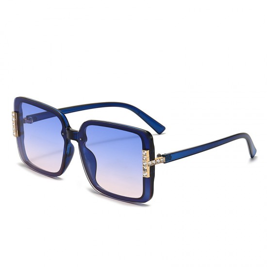 Korean fashion sunglasses, elegant gold wire frames, light brown lenses, new hot girl preppy style UV-blocking sunglasses for women.