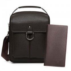 Men's single shoulder bag, new style fashionable official briefcase handbag, business elite cross-body bag, urban casual men's bag