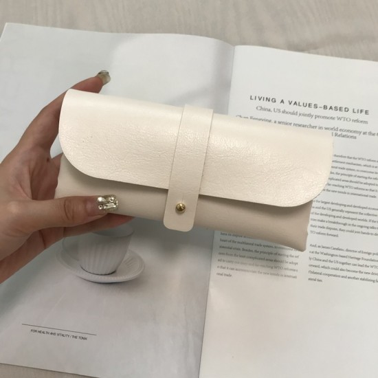 Multifunctional PU Leather Eyeglass Case, Sunglass Set, Soft Case, High-Quality Leather Eyeglass Bag