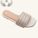 High-quality fashion slippers, foreign trade fashion rhinestone butterfly slippers for women, handmade.