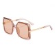 New classic square-frame retro sunglasses, trendy cross-border sunglasses, slimming UV protection for women
