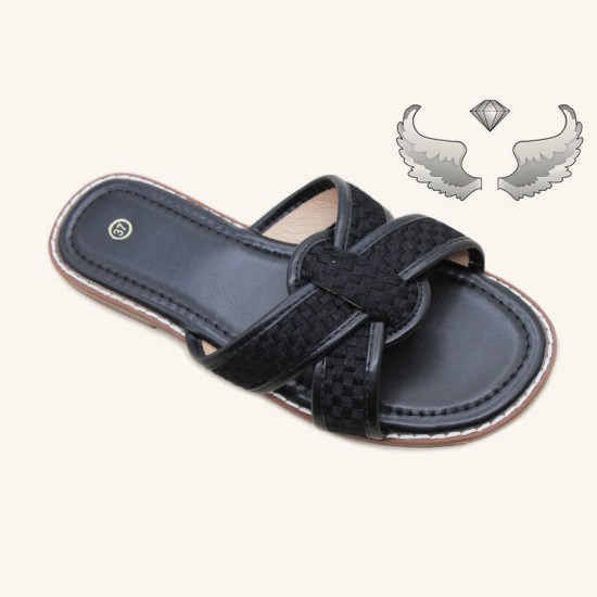 Madagascar cross-border fashionable flat shoes for women, light luxury rhinestone craft shoes, ladies slippers