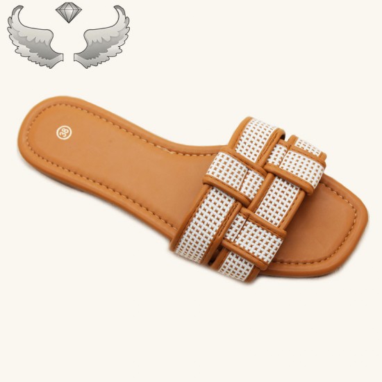 Slippers wholesale, Chaozhou craft shoes, fashionable flat shoes, non-slip lightweight sandals for summer wear