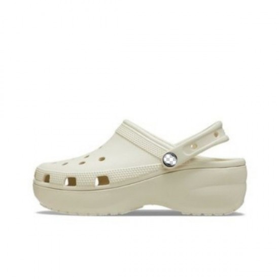 Cross Cloud Crocs, Summer Mid-Heel Women's Wading Beach Shoes, Women's Height-Increasing Thick-Sole Sandals 206750