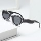 New fashionable lacquered cat-eye sunglasses for men and women, personalized street style sunglasses, European and American cross-border retro sunglasses
