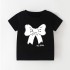 European and American style children's clothing, new summer girls' T-shirts, casual round neck short-sleeved cartoon cat tops