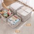 Thickened Cotton and Linen Waterproof Clothes and Quilt Storage Boxes, Large-Capacity, Multifunctional Storage Baskets for Snacks, Toys, and Sundries