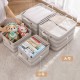Thickened Cotton and Linen Waterproof Clothes and Quilt Storage Boxes, Large-Capacity, Multifunctional Storage Baskets for Snacks, Toys, and Sundries