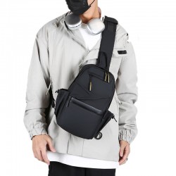 Single shoulder bag, men's retro crossbody bag, men's double shoulder bag, handbag for business and commuting, men's single shoulder crossbody backpack
