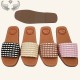 US Wholesale Cross-Border New Summer Hand-Woven Fashionable Versatile Women's Slippers