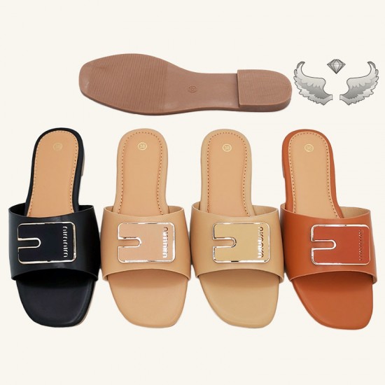 Foreign trade new summer bow-knot flat sandals, wholesale, ladies' slippers.