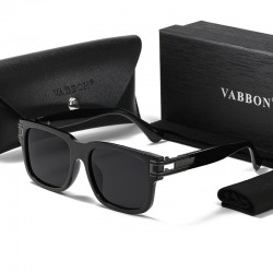 European and American large-frame polarized sunglasses for men, high-end driving glasses, retro and trendy full-frame sunglasses with sun protection.